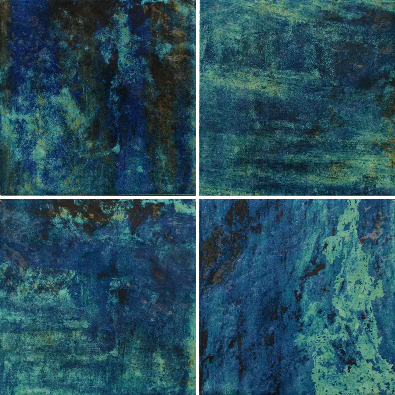 Coral Green Tropical 6×6 Porcelain Pool Tile