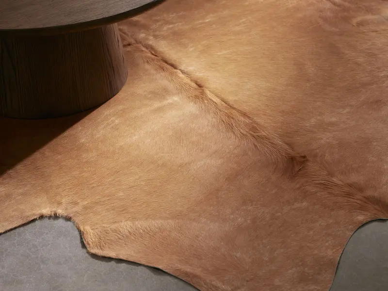 Creme Caramel Hair-on-Hide Rug – Warm Tone Natural Hide Rug
