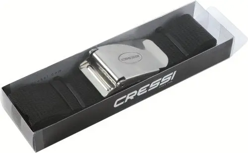 Cressi Adjustable Black Weight Belt – Durable Nylon Belt with Stainless Buckle