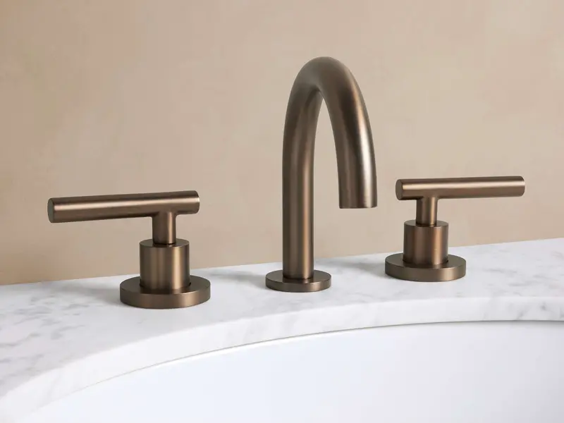 Crewe Smooth Bronze Bathroom Faucet
