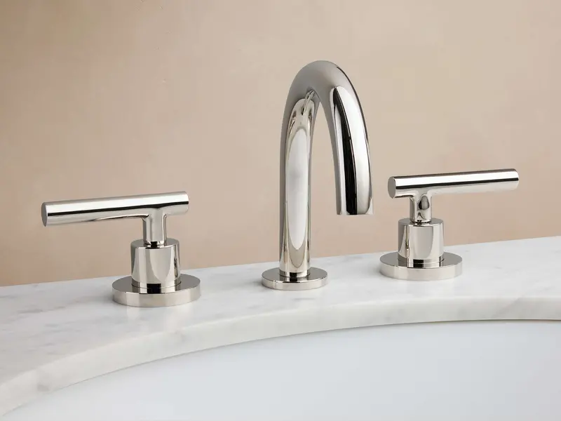 Crewe Smooth Kitchen or Bath Faucet – Polished Nickel Finish
