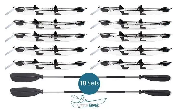 Crystal Kayak Explorer – 10-Person Transparent Multi-Rider Kayak