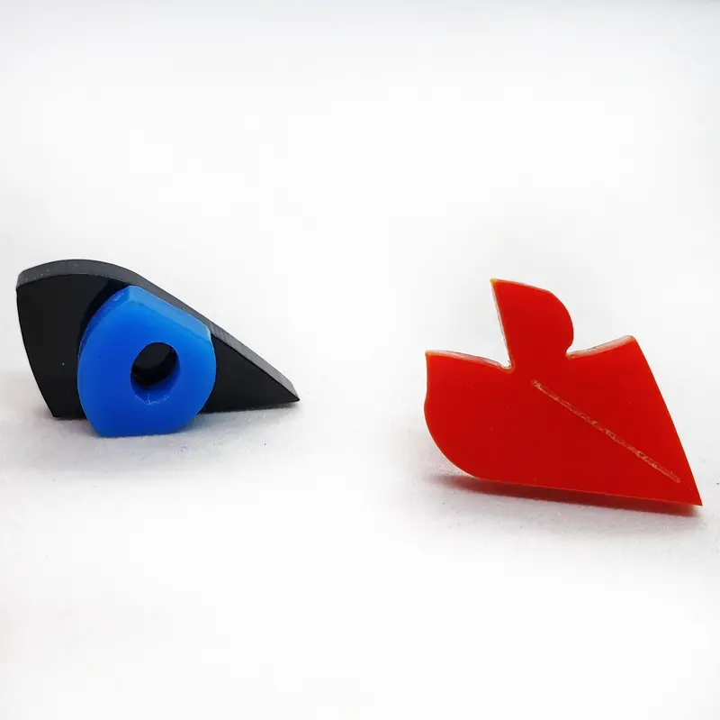 Cubist Face–Inspired Lobe Earrings