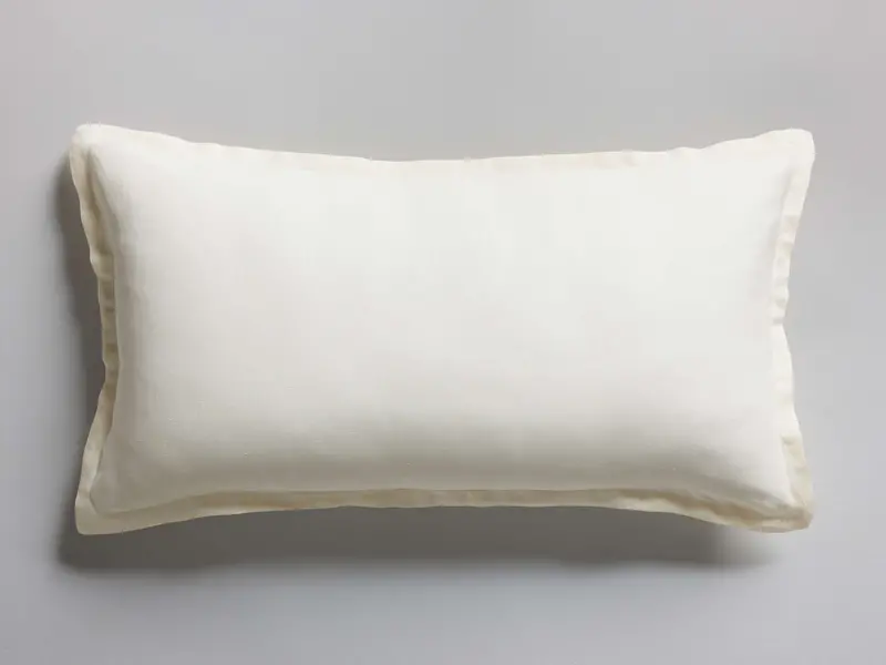Cupro Linen Sham – Ivory Neutral