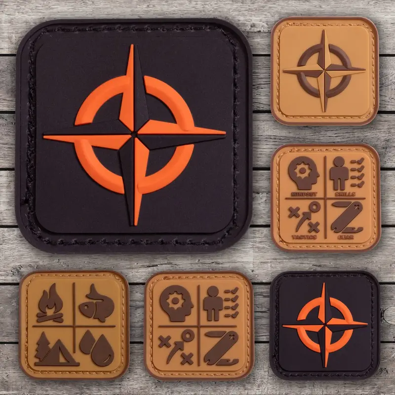 Curated Camping & Survival Patch Collection – Assorted Designs