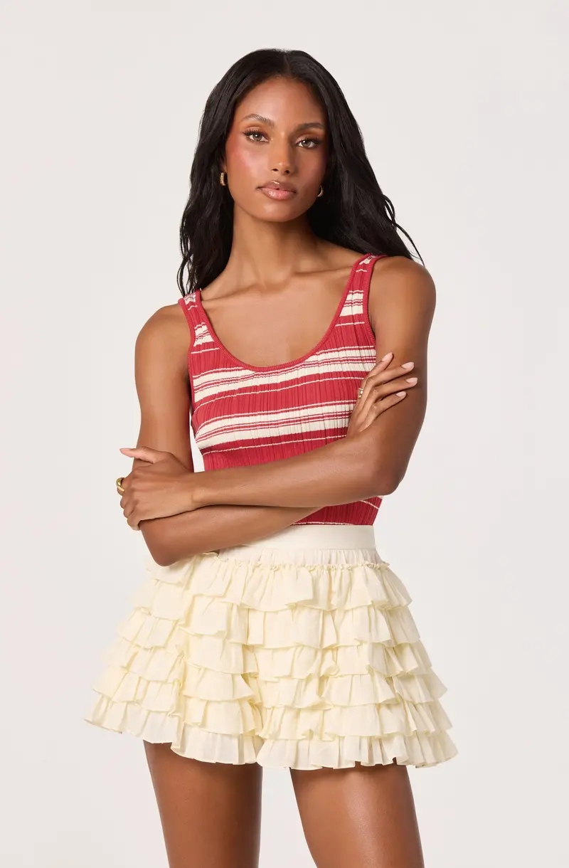 Danfy Bloomer-Style High-Rise Shorts