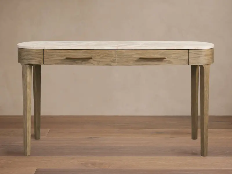 Danny Compact Writing Desk with Drawers