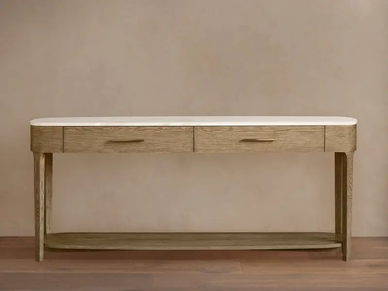 Danny Modern Console Table – Slim Entryway or Hallway Storage Table