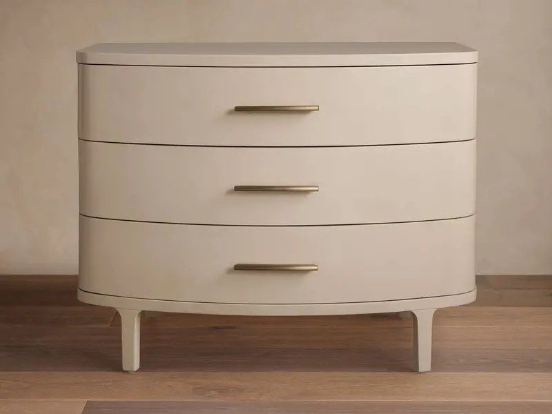 Danny Three-Drawer Storage Chest in Matte Fumo Finish