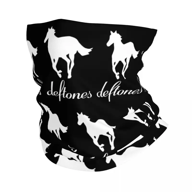 Deftones-Inspired Printed Neck Gaiter – Metal-Style Balaclava & Magic Scarf for Unisex Outdoor Activities