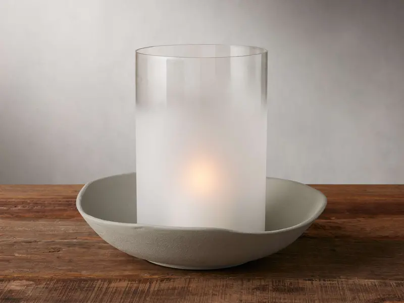 Delos Wave Hurricane Glass Lantern – Weatherproof