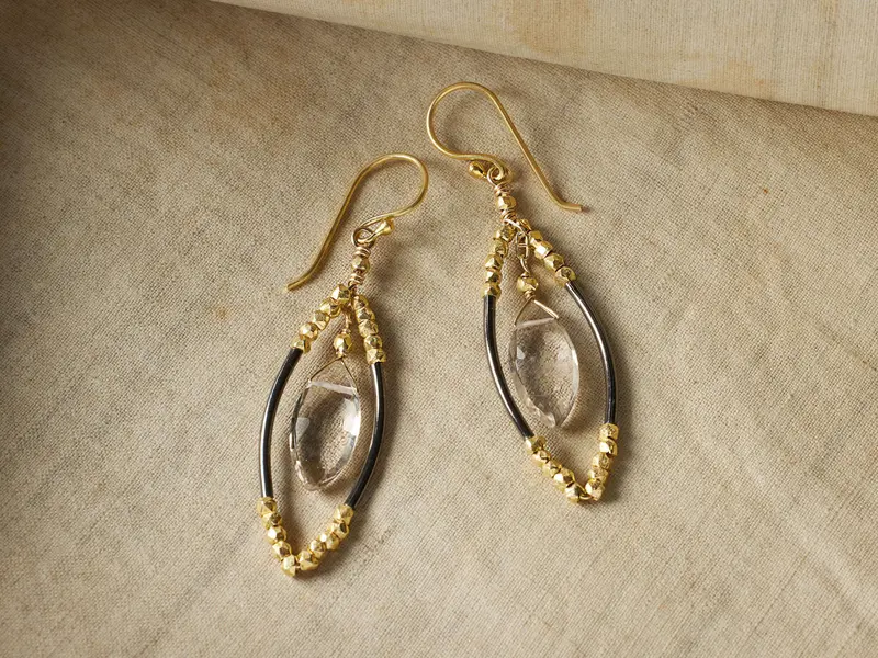 Delphine Handcrafted Dangle Earrings