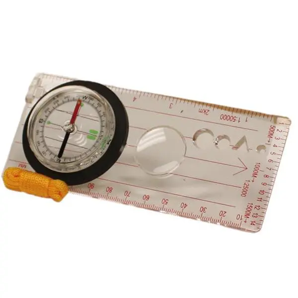 Deluxe Map Compass – High-Impact Plastic Construction for Outdoor Navigation