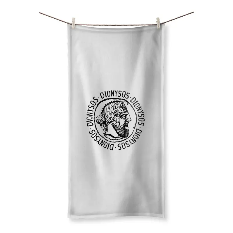 Dionysos Beach Towel – Aqua HMP2 Design