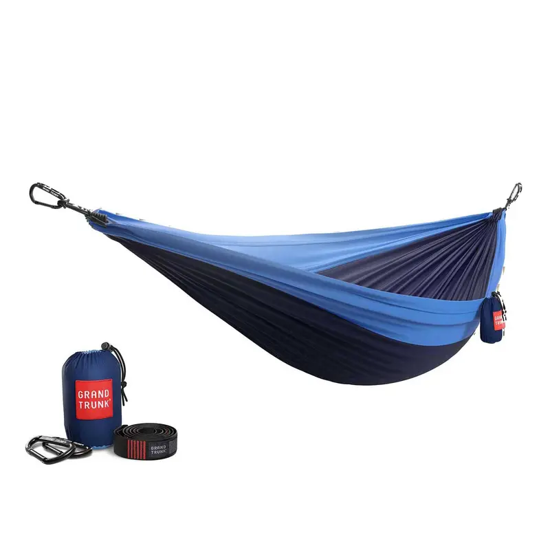 Double-Layer Deluxe Hammock with Heavy-Duty Tree Straps