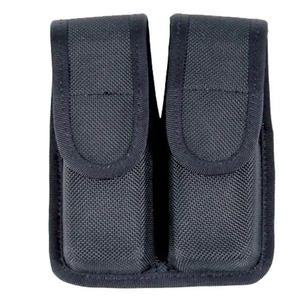 Dual-Compartment Magnetic Magazine Pouch for Single-Stack Magazines – Matte Black Finish