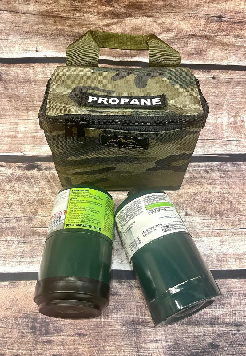 Dual Propane Tank Carrier Pouch for Camp Stoves