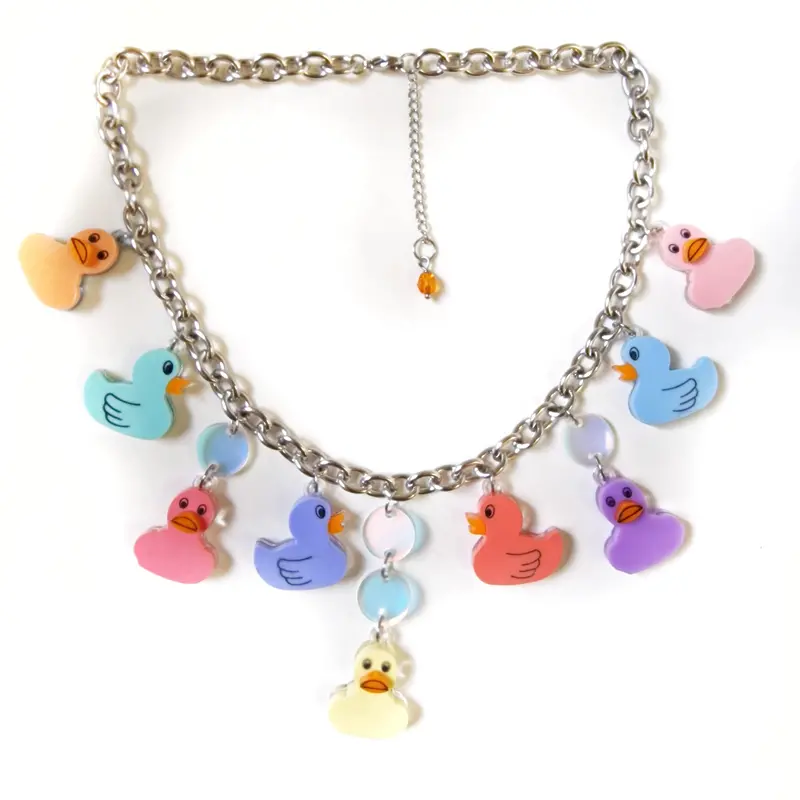 Duck-Themed Choker Necklace