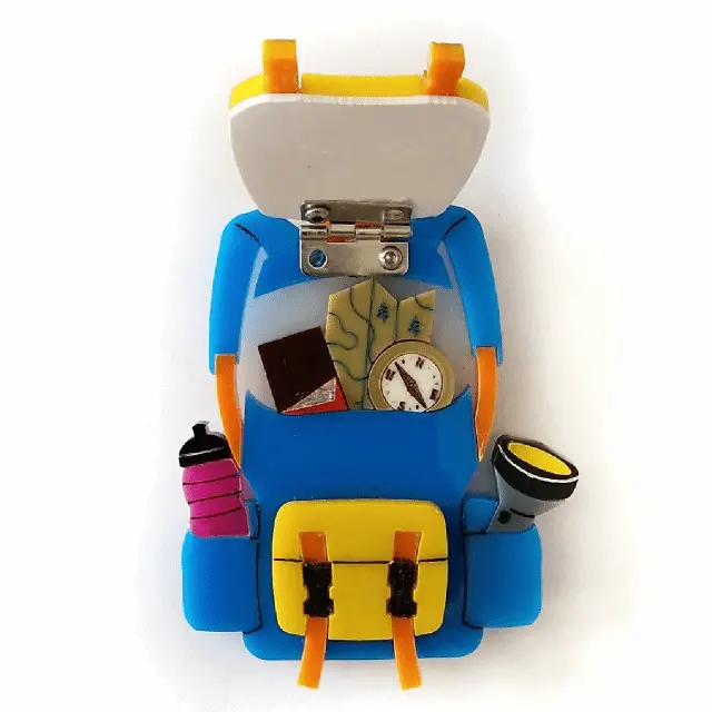 Dynamic Hiking Backpack Brooch