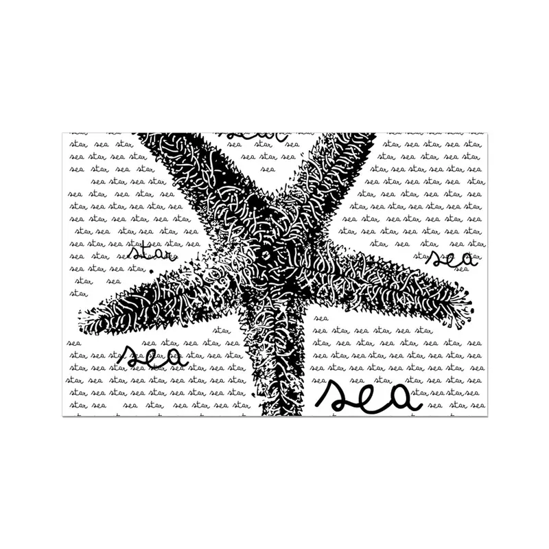 Eco-Friendly Sea Star Canvas – Sustainable Rolled Art Print