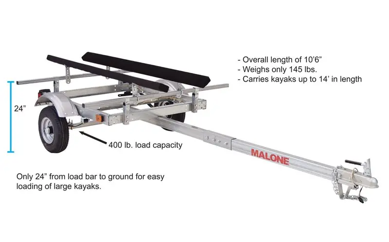 EcoLight Single-Kayak Trailer Package – Lightweight, Foldable, and Road-Ready Transport Solution
