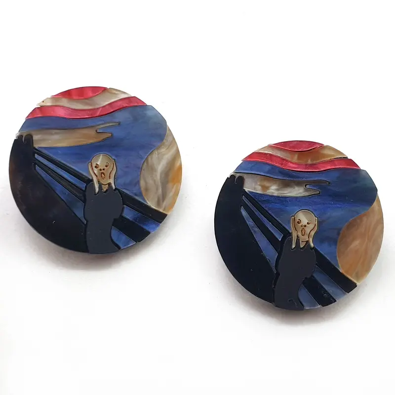Edvard Munch ‘The Scream’ Lobe Earrings