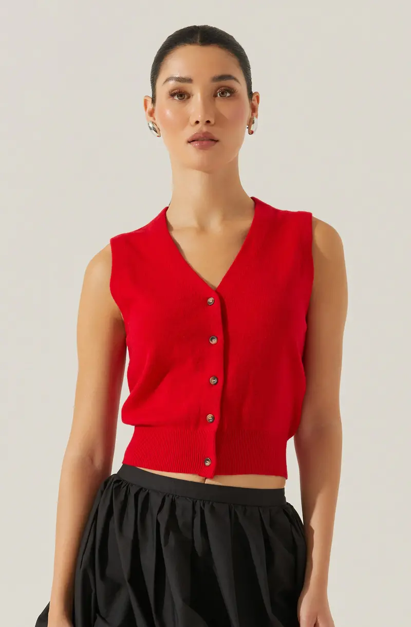 Eira Classic Knit Sweater Vest
