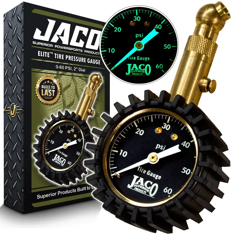 Elite 0–60 PSI Analog Tire Pressure Gauge