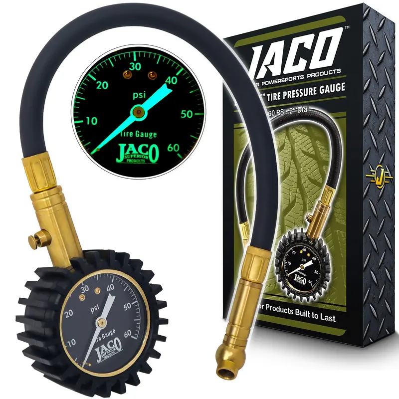 ElitePro 0–60 PSI Tire Pressure Gauge — High-Accuracy Analog Design