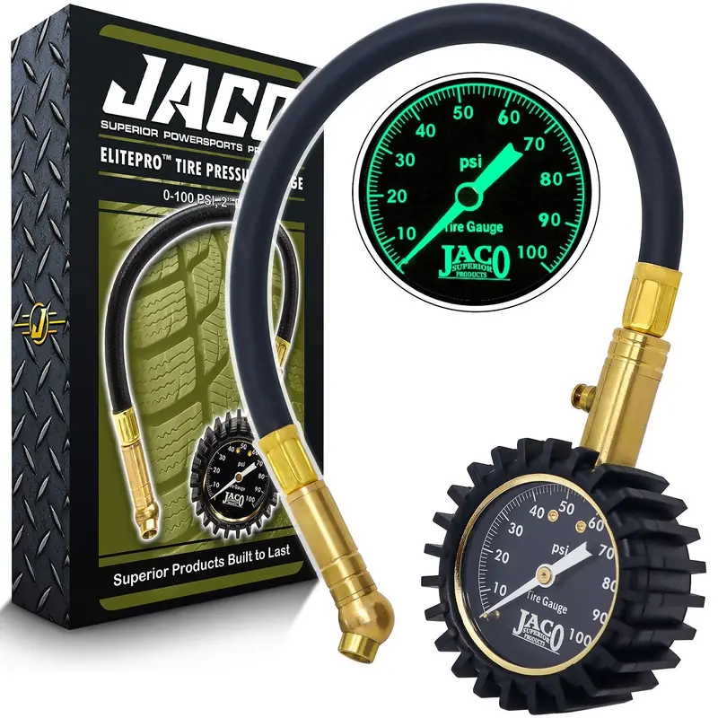 ElitePro™ Precision Tire Pressure Gauge – 0–100 PSI Analog-Digital Hybrid