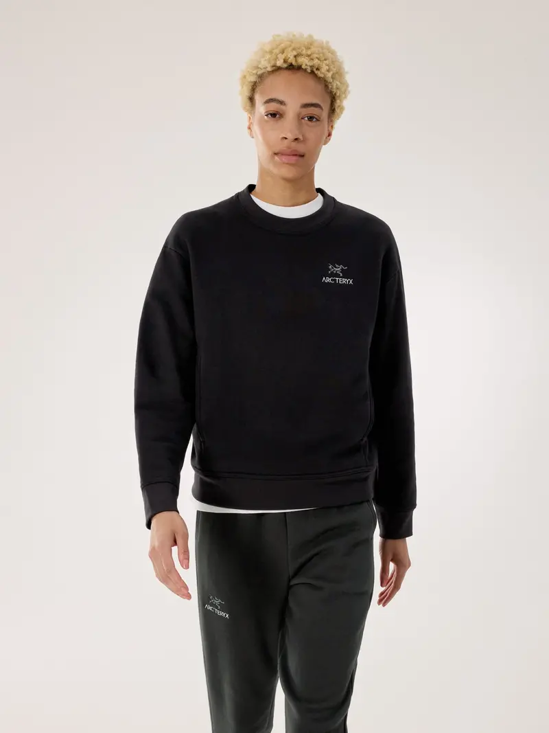 Emblem Fleece Pullover – Women’s Cozy Crew Neck Sweatshirt