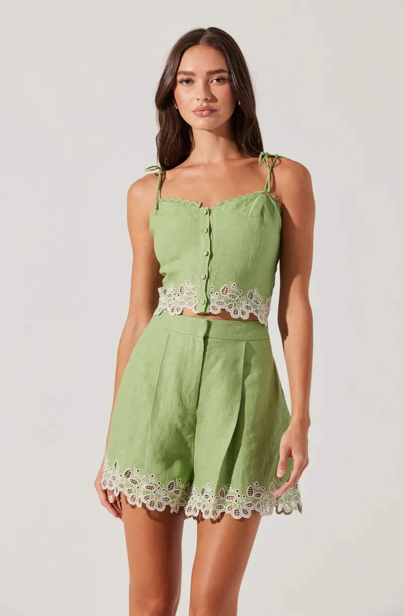 Embroidered Linen Top – Kiya Design