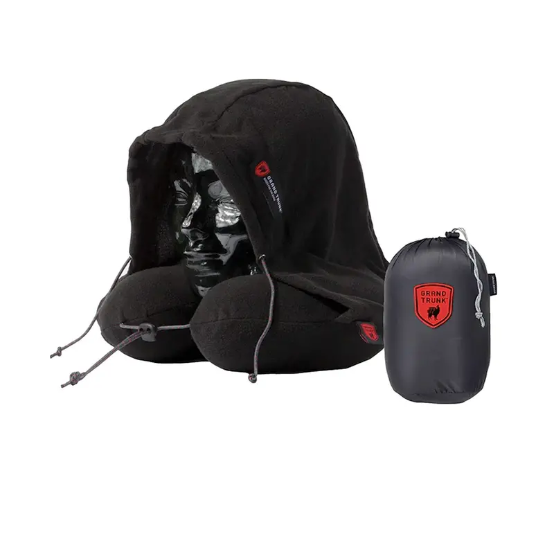 Ergonomic Hooded Travel Neck Pillow with Memory Foam