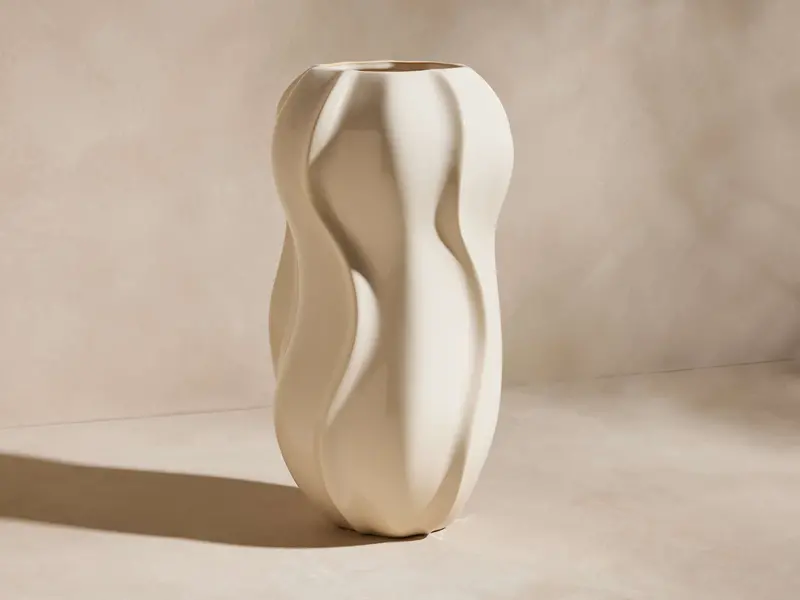 Eva Organic-Style Seedpod Large Vase