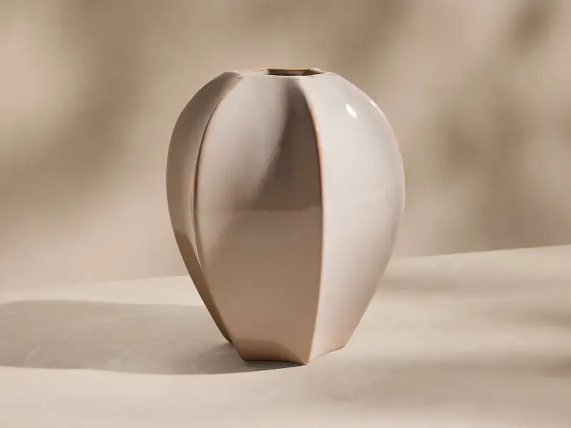 Eva Organic-Style Seedpod Small Vase