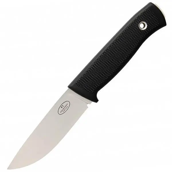 F1 Fixed-Blade Knife – Thermorun Handle, Plain Edge, Genuine Leather Sheath