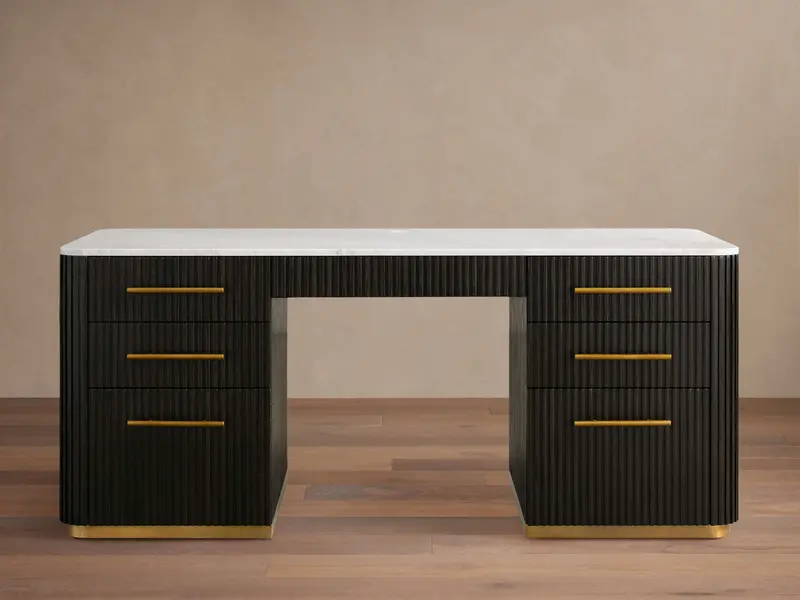 Finnley Executive Office Desk with Cable Management