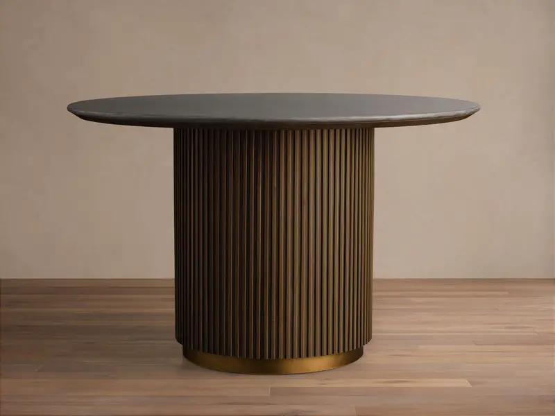 Finnley Solid Wood Round Dining Table