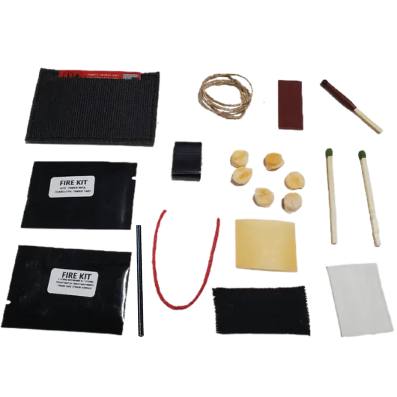 Fire-Crafting Patch Kit – Tinder, Ignition Tools, and Emergency Fire-Making Supplies