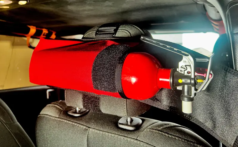 Fire Extinguisher Mount Pouch for Headrests