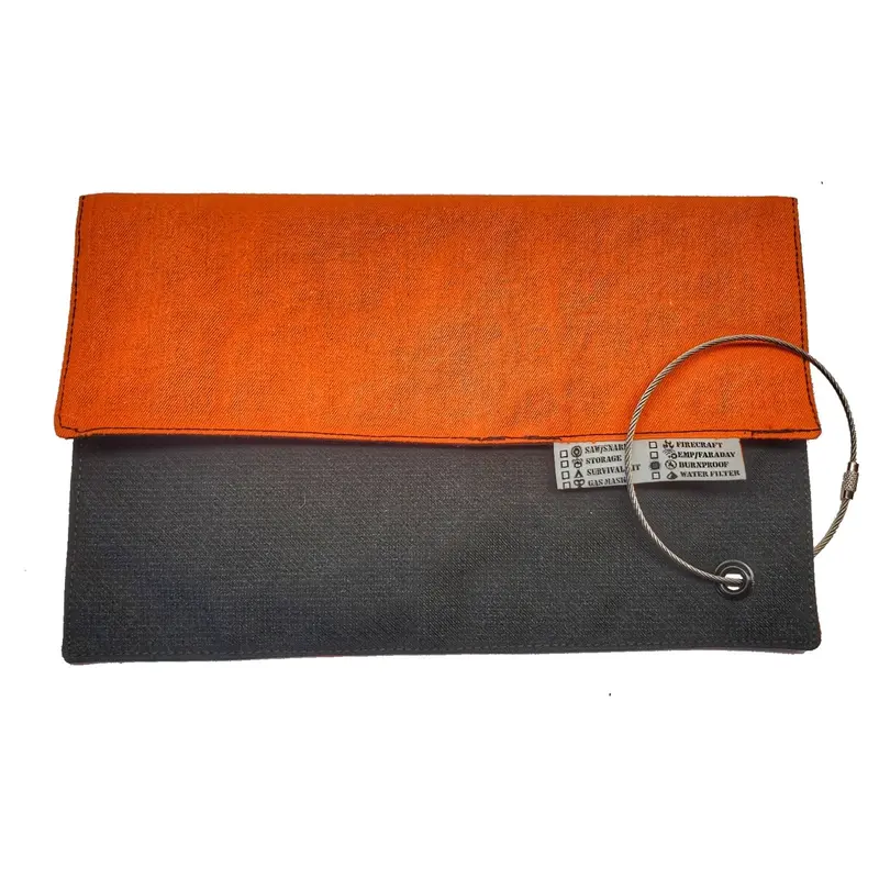 Fire-Resistant Camp Rag: Kevlar-Reinforced Work Cloth with Lanyard Grommet for Outdoor Use