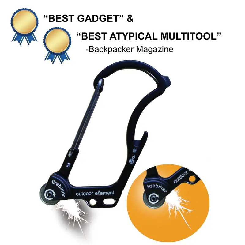 Firebiner Advanced Fire-Starting Carabiner Multitool
