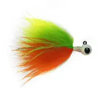 Firetiger Marabou-Trimmed Tungsten Jig