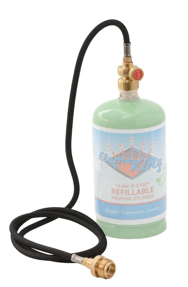 Flame King 5 ft Flexible Propane Extension Hose for 1 lb Tanks