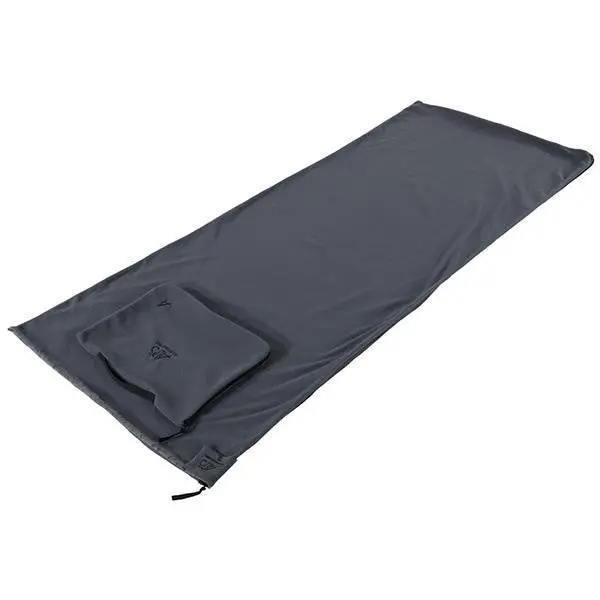 Fleece Sleeping Bag Liner – Soft Charcoal-Colored Interior Layer