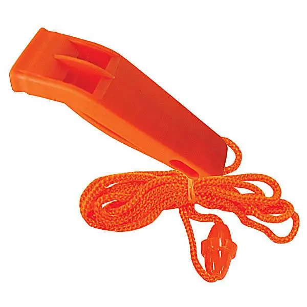 Floating Whistle and Signal Mirror Combo for Emergency Use