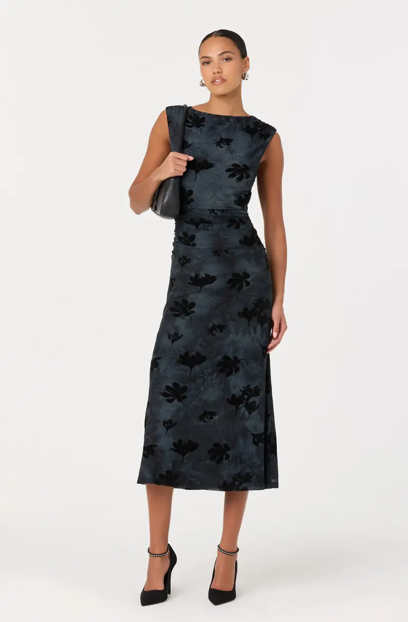 Floral Print Midi Dress – Tionne Collection