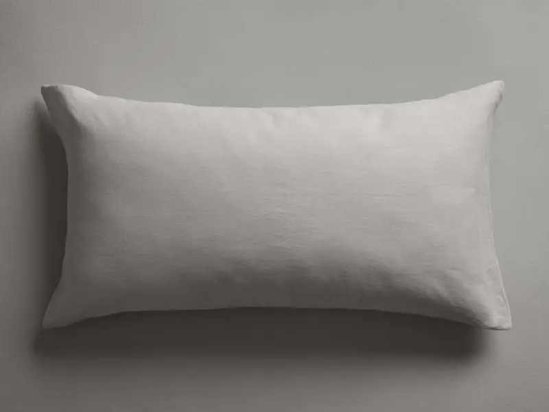 Fog Italian Garment-Dyed Linen Decorative Sham