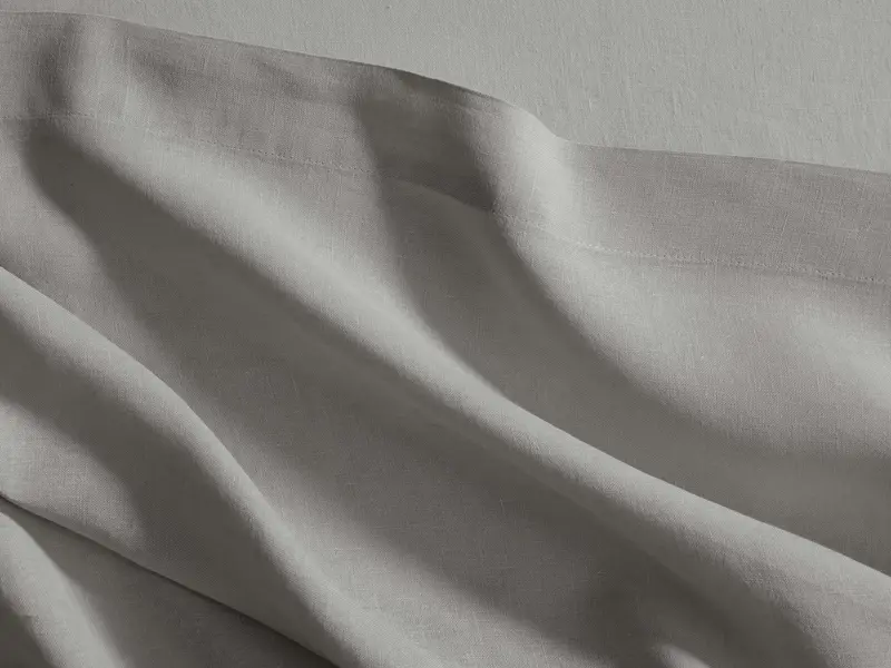 Fog Italian Garment-Dyed Linen Flat Sheet