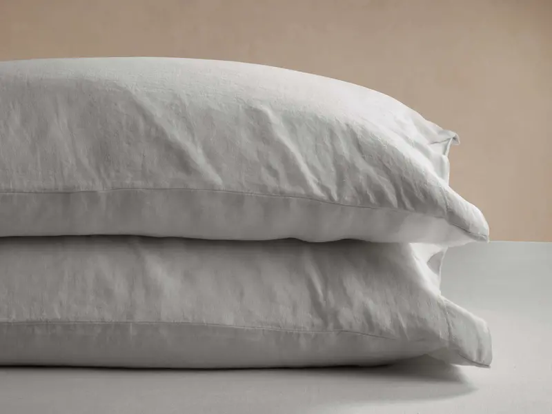 Fog Italian Garment-Dyed Linen Pillowcase Pair